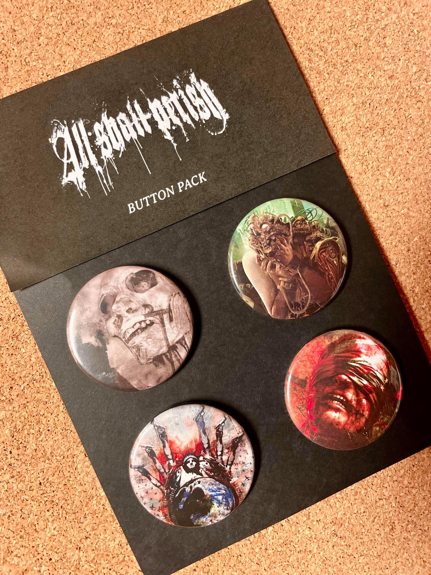 ALL SHALL PERISH - Button Pack