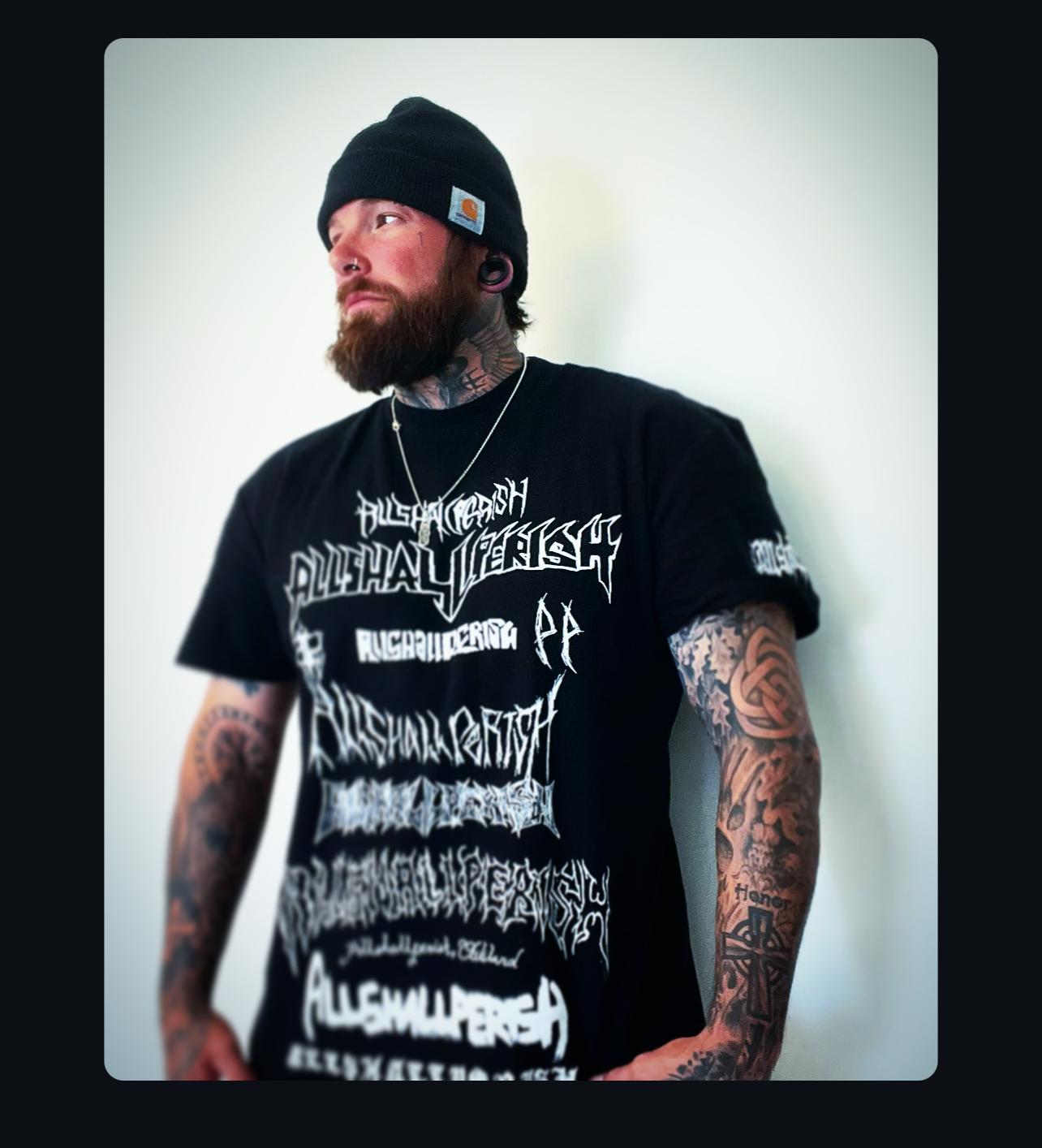 All Shall Perish - DIY metal parody shirt