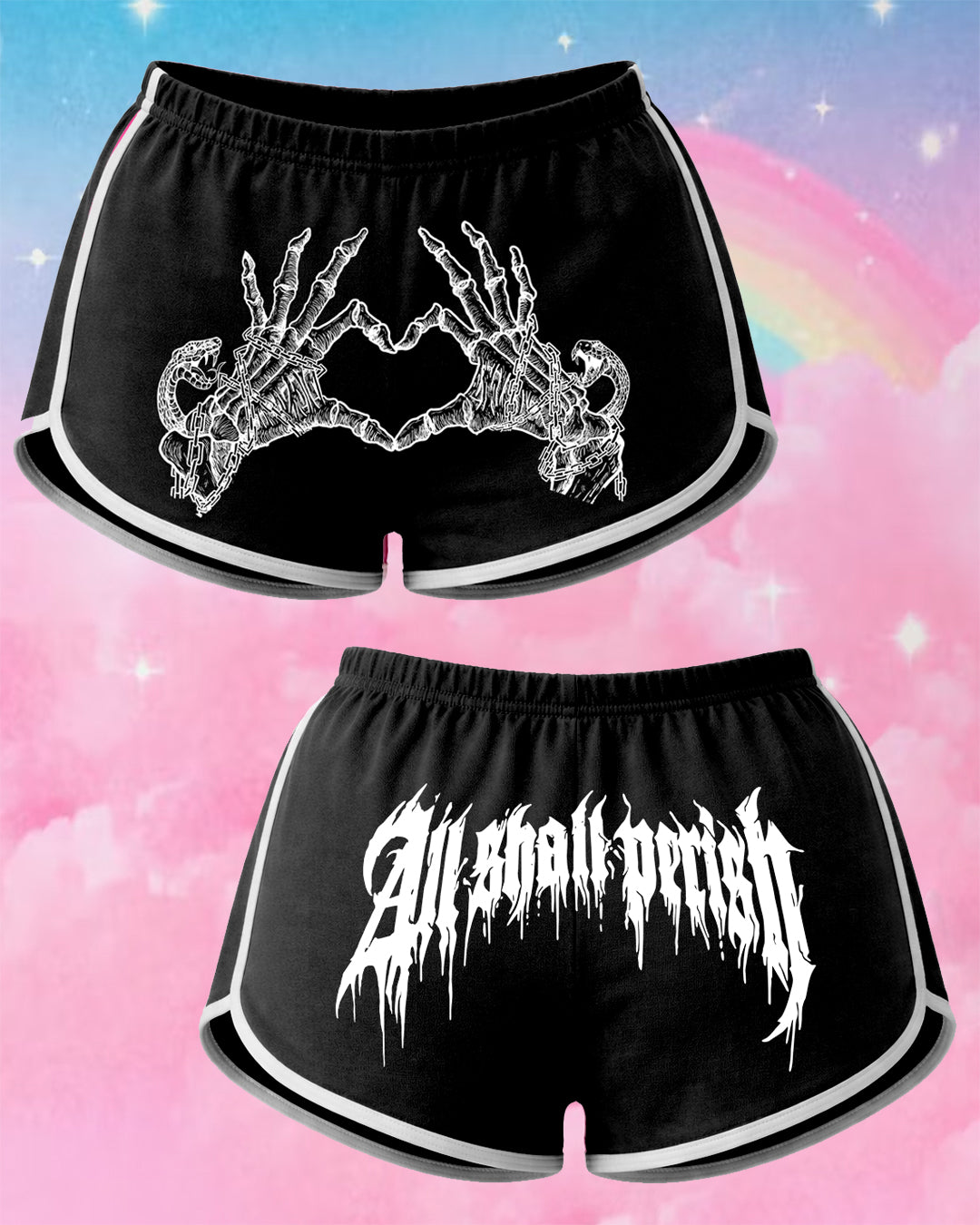 All Shall Perish - Black Booty Shorts